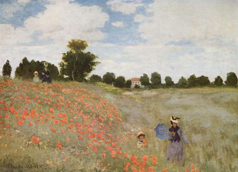 Claude Monet Mohnblumen Spain oil painting art